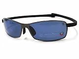 Tag Heuer - New Tag Heuer TagHeuer 5019 Curve Series 401 Ruthenium Black Polarized Sunglasses Blue Lens Size: 62-15-125