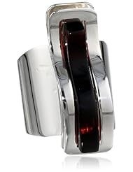 Sterling Silver Tides Collection Adjustable Cherry Amber Ring
