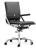 BEST BUY BLACK LEATHER MODERN SOFA-ZUO LIDER PLUS OFFICE CHAIR, BLACK  FAST AND FREE DELIVER