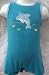 Baby Boy or Girl, 12 Months, Blue Dolphin Fish Design Romper, Body Suit