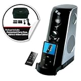 3.1 Vertical Black Ipod Speaker Surround Sound Cables MP3/CD/DVD