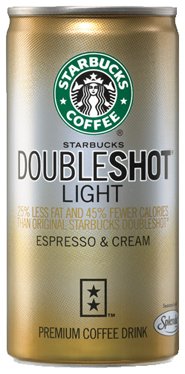 Starbucks Doubleshot Light, Espresso & Cream 6.5 oz x 24 Cans