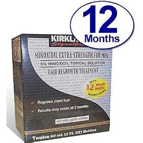 Minoxidil for Men 5% Minoxidil Hair Regrowth Treatment 12 Months Supply Unscented 1 Year