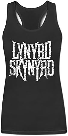 Luosha Women's Lynyrd Skynyrd Graphic Tank Top XXL Black