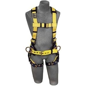 DBI 1101655 Large Construction Harness Back and Side D Sewn In Hip and Shoulder Pads