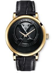 SPRAWL Aanalog Fashion Series Gold Ladies Watches of Genuine Black Leather Strap,Unique Wrist Watch for Women Girls Designed with X