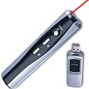 August LP104R Red Laser Presentation Pointer with RF Remote Page Changer