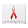 Congenital Heart Defects Awareness Ribbon Mouse Pad
