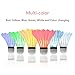 URPOWER LED Badminton, Shuttlecock Dark Night Colorful Goose Feather LED Badminton Glow Birdies Lighting For Outdoor & Indoor Sports Activities, 6 pack(Include 1pcs Color Changing Shuttlecock)