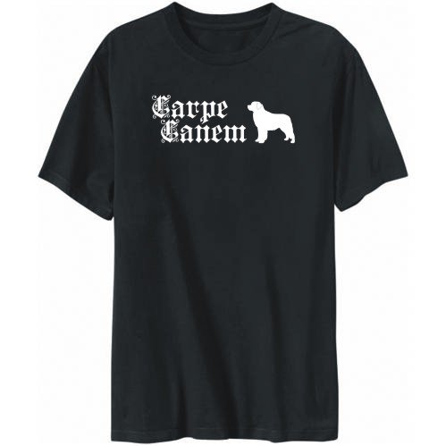 T-Shirt Mens Black CARPE CANEM \