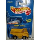 Mattel Hot Wheels 1991 1:64 Scale Yellow Dump Truck Die Cast Car Collector #38