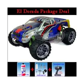 Himoto El Dorada Truck 2.4GHZ 1 10 Nitro RC Car+Starter Kit+1Qt Fuel from Truck Fuel