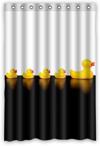 Rubber Ducks Follow The Mom Waterproof Bathroom Custom Shower Curtain 48(w) x 72(h) Inches(100% Polyester)
