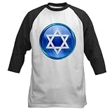 Artsmith, Inc. Baseball Jersey Blue Star of David Jewish