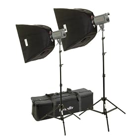 Interfit INT195 Stellar X 1000 Solarlite Twin Softbox Kit