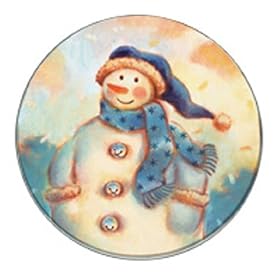 Range Kleen Hallmark Holiday Design Round Burner Kovers,Set of 4