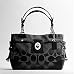 Coach Signature Peyton Carryall Satchel Bag Purse tote 14507 Black