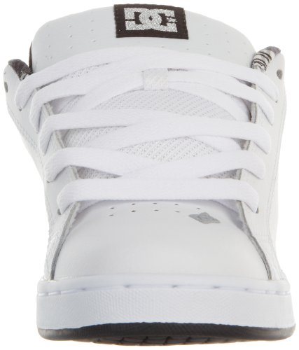 DC - Womens Court Graffik S W Cupsole Shoe, UK: 3 UK, White/M Silver