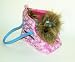   - Pucci Pups Gray Yorkie in Pink Plush Carrier & 1 Outfit