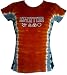 

Led Zeppelin 'Symbols' Tie Dye shirt Ladies 'babydoll' rust/blue tee