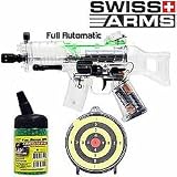 Combo Pack -Soft Air USA Sg 550 Full Auto Airsoft Gun with Target and Bbs