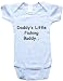 DADDY'S LITTLE FISHING BUDDY - BigBoyMusic Baby Designs - White or Blue Onesie / Baby T-shirt