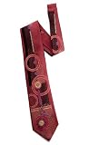 Eclipse Woven Tie in red