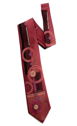 Eclipse Woven Tie in red