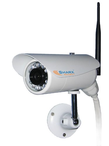 Sharx Security SCNC3605N Wireless b/g/n Weatherproof Outdoor MPEG4 IP Network Camera with Infrared Night Vision and built in DVR