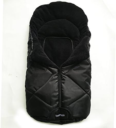 Go Three-season Footmuff Converts Into a Single Panel Stroller, Black, Heather Grey, Toddler