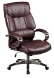 Executive Glove Soft Leather Chair In Wine Finish By Office Star