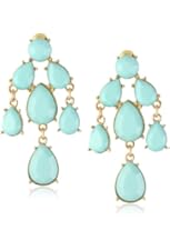 Teardrop Gold-Tone Statement Earrings