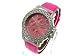 MONTE CARLO HERRENUHR CHRONOGRAPH HIP HOP UHR SILBER PINK STRASS NEU&OVP!