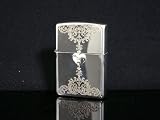 ZIPPO ジッポ ライター 純銀 ヴィクトリアンハート 15-VHM-B [ギフトBOX付き]の画像