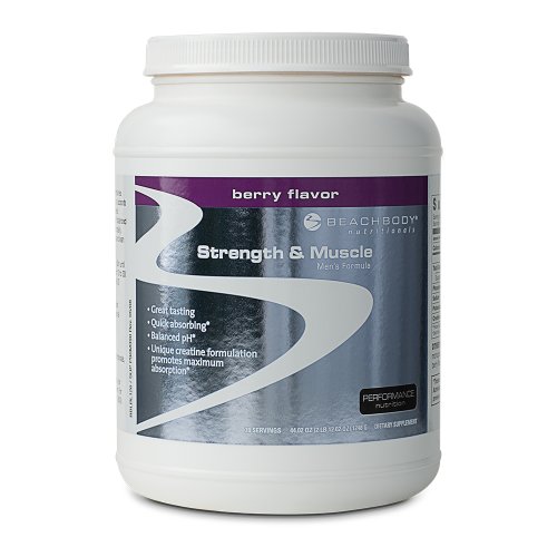 Strength & Muscle Men's Formula: New & Improved Berry Flavor, 3 Month Supply On Sale