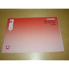 CITROEN SERVICE HISTORY BOOK C1 / C2 / C3 / C3 PLURIEL / BERLINGO / XSARA / PICASSO & GRAND PICASSO / C4 / C5 / C6 / C8 / DISPATCH / NEMO / C-CROSSER - OWNERS HANDBOOK MANUAL