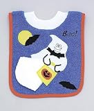Mullins Square 100% Cotton Pullover Bib & Washcloth - Halloween Ghost Mullins Square 100% Cotton Pullover Bib & Washcloth - Halloween Ghost