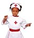 Für Kinder von 4 bis 10 Jahren, waschbar. Ein tolles Kleid aus festem Stoff für die guten Seelen 
im Krankenhaus � da werden alle Freunde und Verwandte schnell versorgt! Inkl. Schürze und kleinem 
Haubenband.