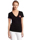 True Religion Womens V Neck Puff Short Sleeve Tee