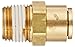 Eaton Weatherhead 1868X8X8 Brass CA360 D.O.T. Air Brake Tube Fitting, Male Connector, 1/2