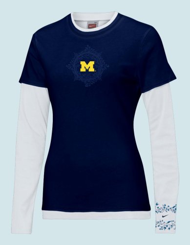 Michigan Ladies Long Sleeve Tee