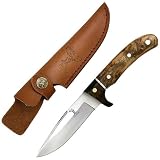 Elk Ridge Fixed Blade Hunting Knife Maple Burl