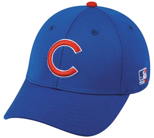 MLB BAMBOO Flex FITTED Med/Lg Chicago CUBS Home Blue Hat Cap