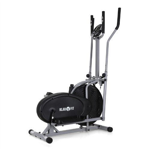Klarfit ORBIFIT ADVANCED Cross Trainer (Adjustable Resistance, Integrated Heart Rate Monitor & Training Computer) - Black