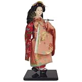 Geisha doll with parasol
