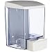 San Jamar S30 Classic Bulk Liquid/Lotion Soap Dispenser, 30 oz Capacity, 4-1/8" Width x 6-1/8" Height x 4-1/4" Depth, Arctic Blue
