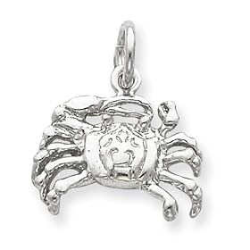 Sterling Silver Crab Charm