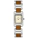 Fossil Stainless Steel And Leather Bracelet Watch With Cream Dial