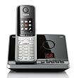 Gigaset S795 Schnurlostelefon mit AB (4,6 cm (1,8 Zoll) TFT-Display Freisprechen Adressbuch f�r 500 Eintraege Metall-Tasten Mini-USB) stahlgrau