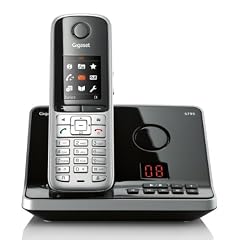 Gigaset S795 Schnurlostelefon mit AB (4,6 cm (1,8 Zoll) TFT-Display Freisprechen Adressbuch f�r 500 Eintraege Metall-Tasten Mini-USB) stahlgrau